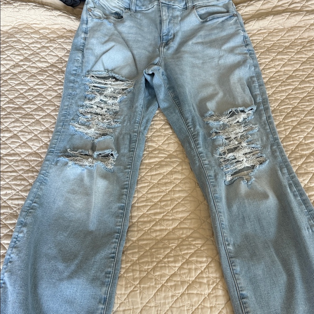 American Eagle Curvy 12S High Waisted Skinny Kick Jeans - Picture 4 of 7